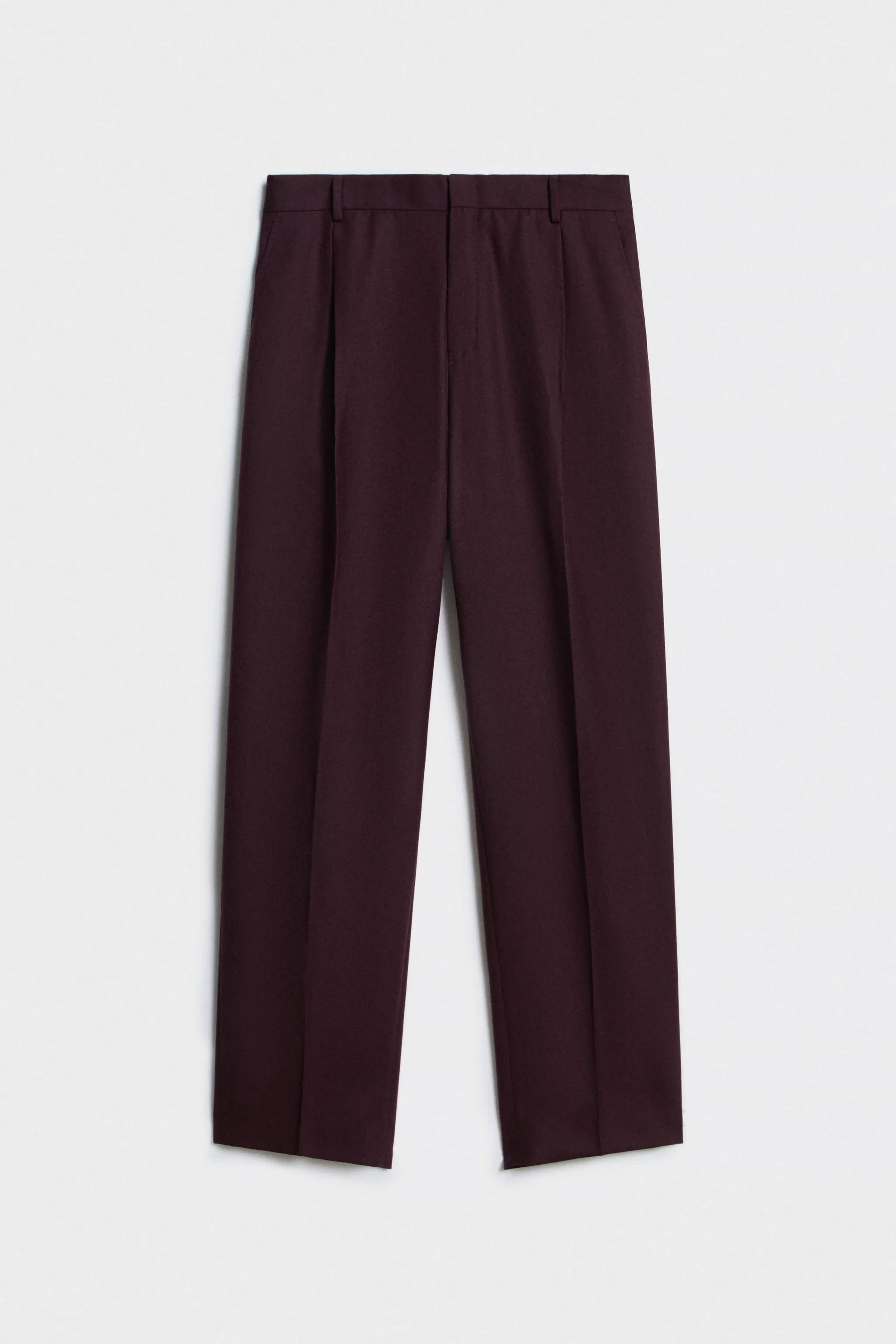 Tailored Men's Formal Suit Pants Customized Wholesale Pleated Pure Wool Fabric Trousers for Man Official Wear