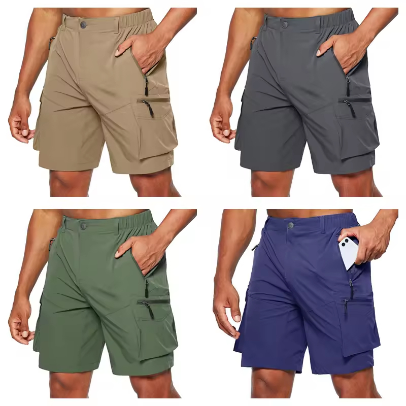 Custom Logo Summer High Quality Oversize Side Pocket Cargo Shorts for Men