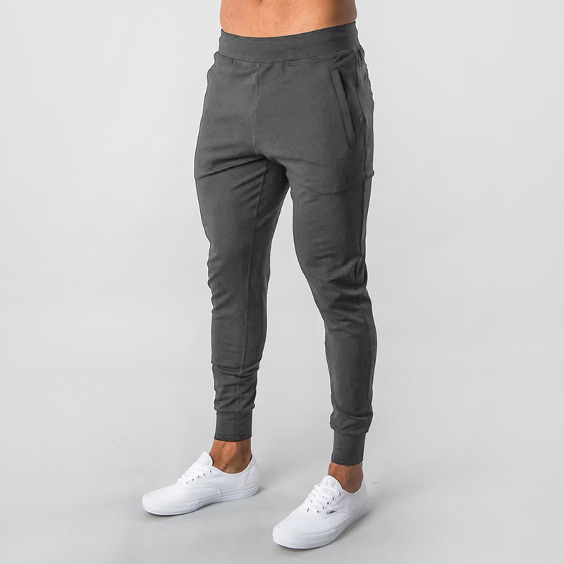 Customized Logo Mens Lightweight Athletic Joggers Hiking Sweatpants Quick Dry Running Track Gym Pants with Zipper Pockets