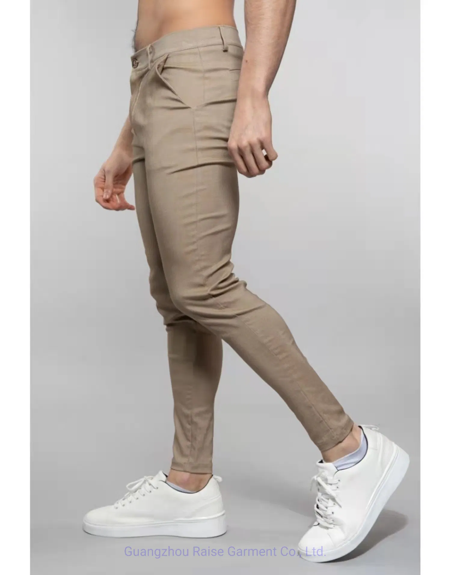 High Quality Casual Trouser Men's Cotton Elsatane Chino Pants