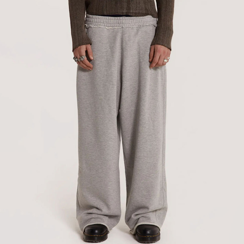 Men's Jogger Sweatpants Track Sweat Pants Trousers Unisex Baggy Cotton French Terry Fleece Jogger Streetwear Sweat Pants Men