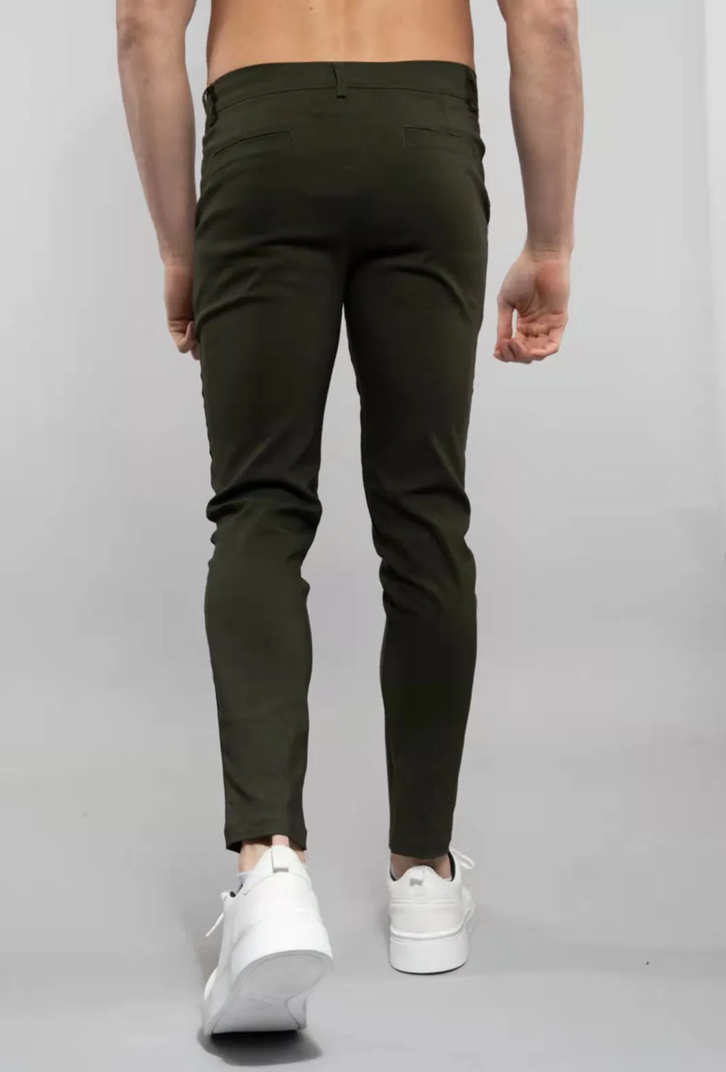 Casual Trouser Men's Cotton Elsatane Chino Pants