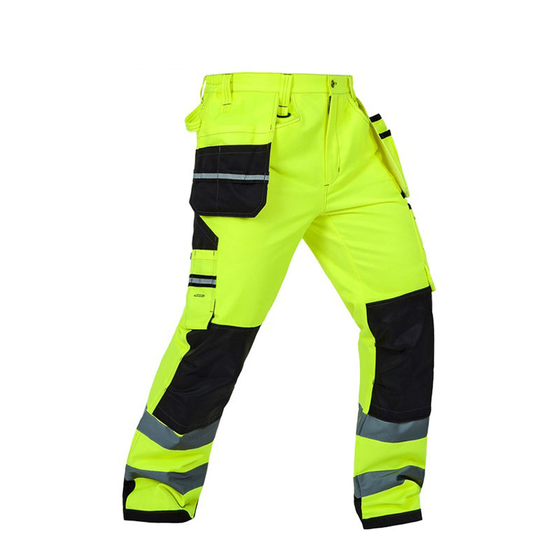 Factory Price Taped Contrast Hi Vis Pant Working Cargo Trouser