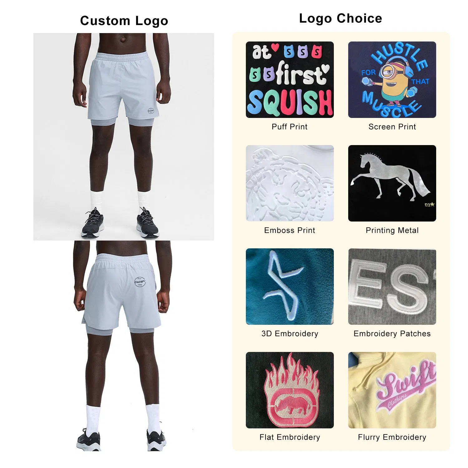 Men's Lightweight Running Wear Mens Athletic Shorts Custom Cargo Shorts Running Gym Woven Shorts for Men