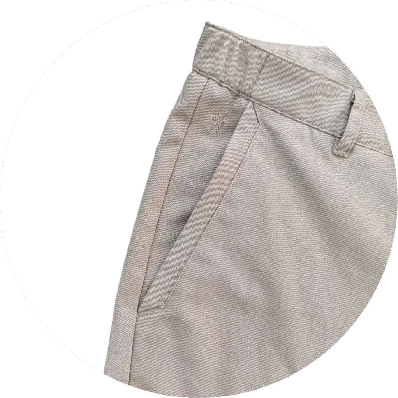 Men's Slim - Fit Casual Cotton Trousers in Khaki - Breathable &amp; Comfortable for All - Day Wear