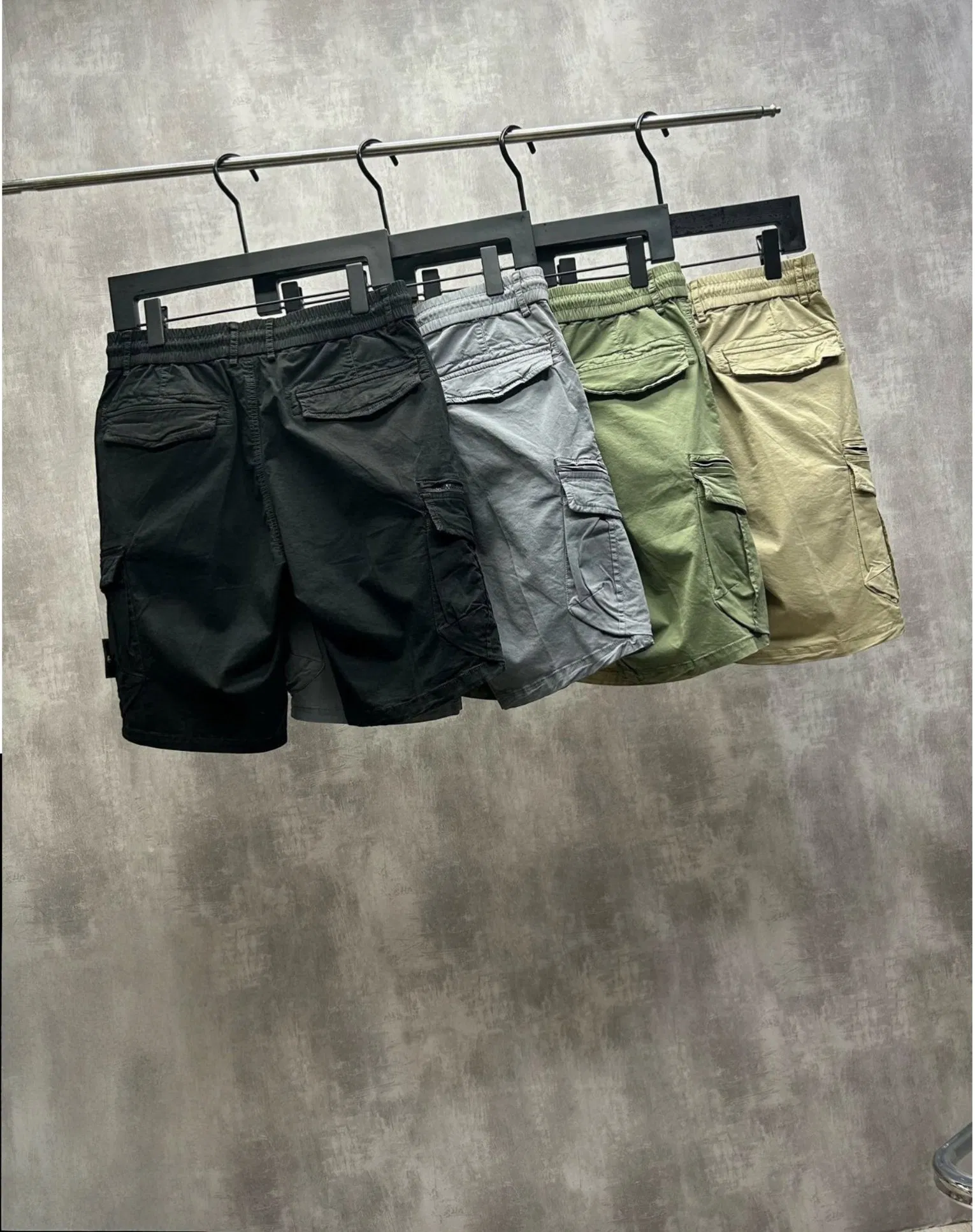 High Quality Men's Casual Cargo Shorts Stone Professional Lightweight Breathable Knitted Weaving Method OEM ODM Clothes