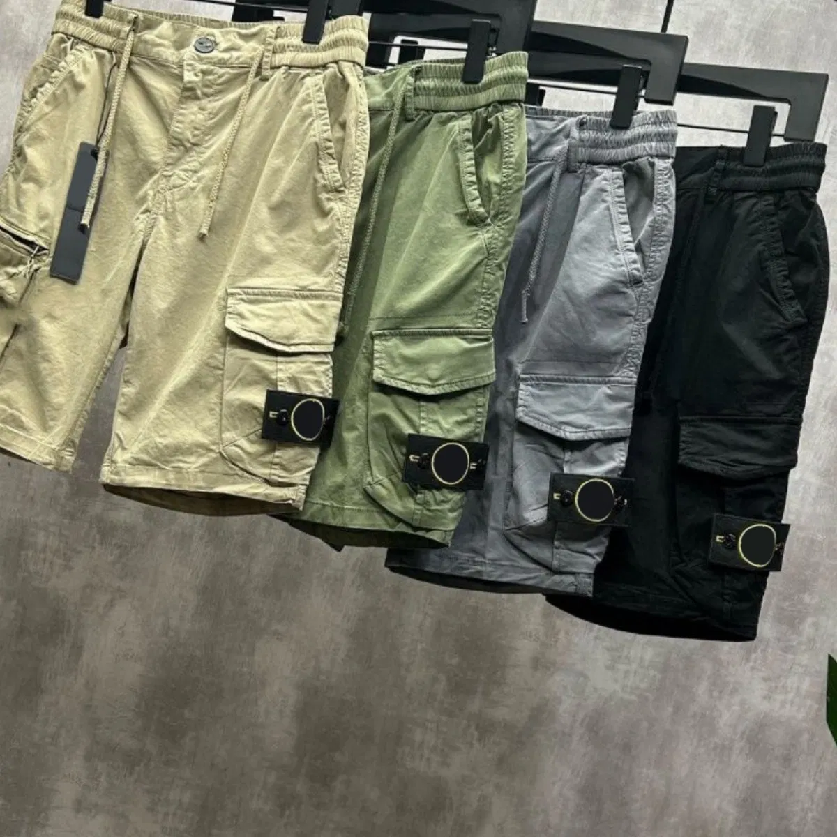 High Quality Men's Casual Cargo Shorts Stone Professional Lightweight Breathable Knitted Weaving Method OEM ODM Clothes