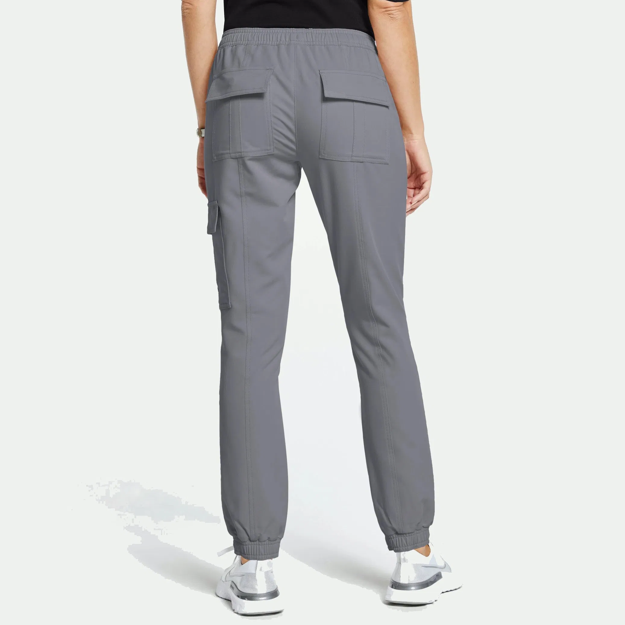 OEM Women's Jogger Scrub Pants Slim Fit Work Pants Regular Drawstring Trousers