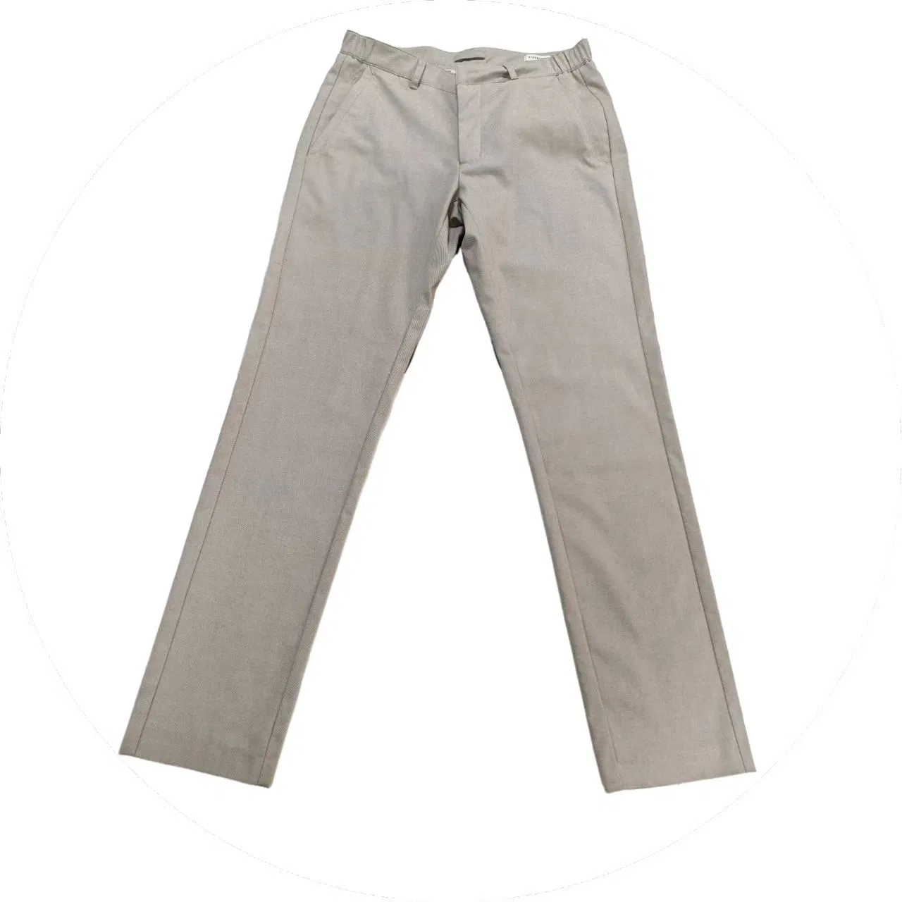Men's Slim - Fit Casual Cotton Trousers in Khaki - Breathable &amp; Comfortable for All - Day Wear