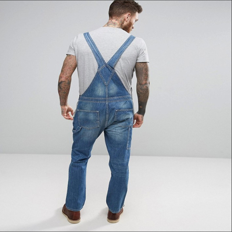 New Denim Overalls Slim Fit Men′ S Trousers
