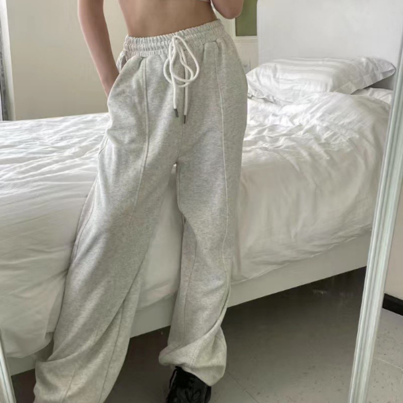 High Waist Pants Women Wide Leg Trend Hip-Pop Track Sport Pants Trousers