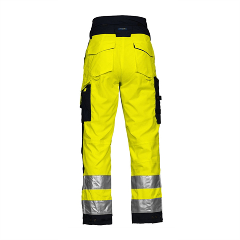 Factory Price Taped Contrast Hi Vis Pant Working Cargo Trouser