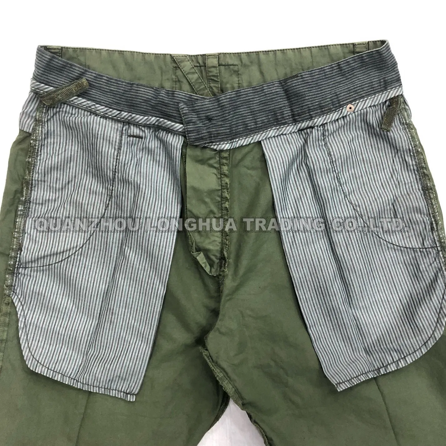 Men′ S Boy′ S Cargo Pants Shorts Trousers Apparel Cotton Garment Dye Palm
