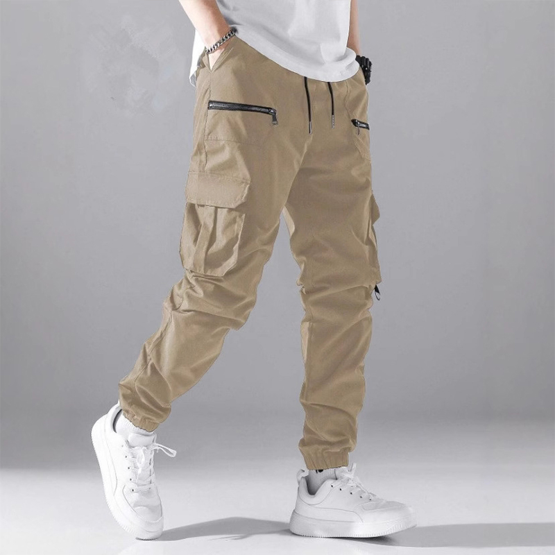 Customizable High Quality Canvas Breathable Slim Fit Multi-Pocket Men's Cargo Trousers