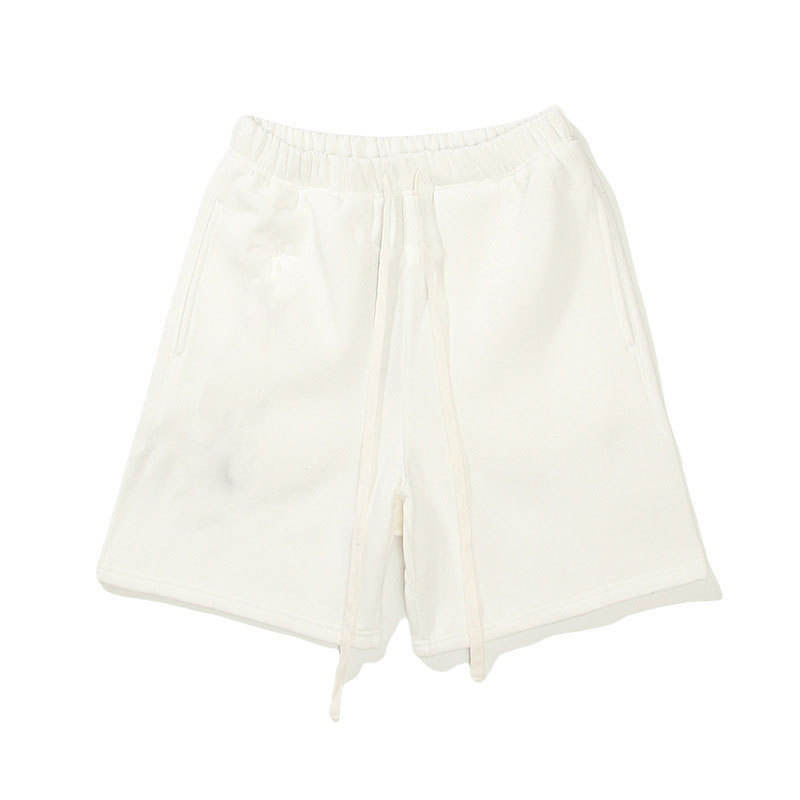 Custom Kids Drawstring Denim Shorts Summer Trendy Comfy Cotton Solid Knitted Denim Elastic Waist Shorts for Boys