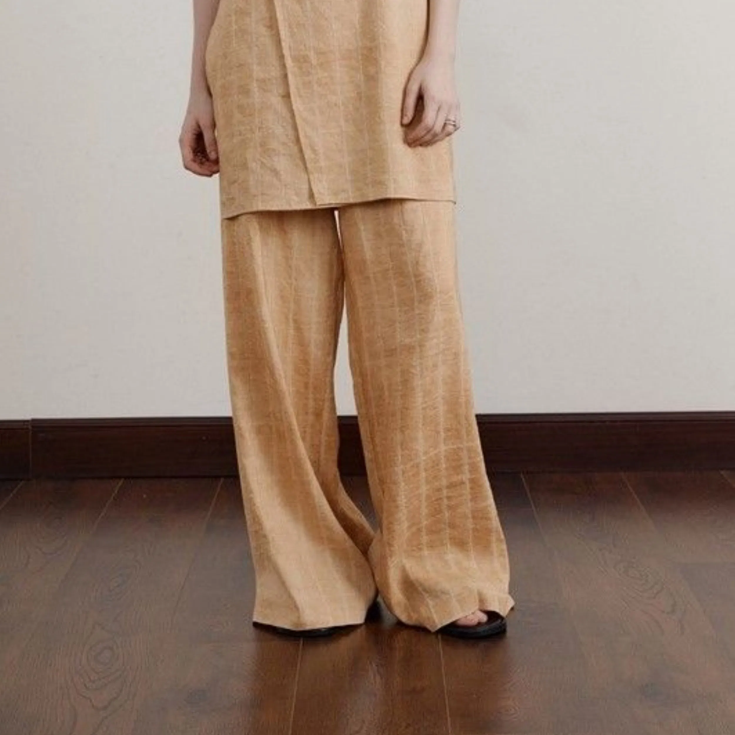 Stylish Women's Tie-Dyed Wide Leg Trousers for Summer