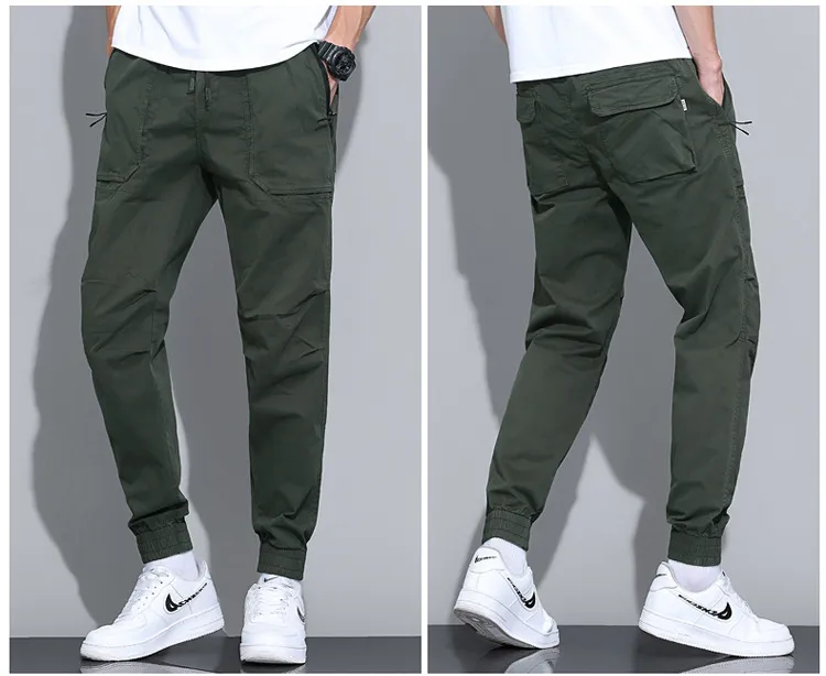 Fashion Men's 100% Cotton Chino Cargo Pants