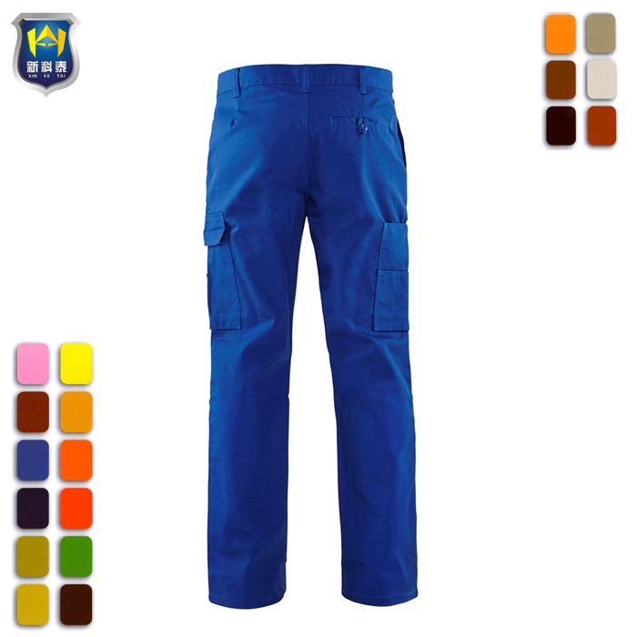 Baggy Cornflower Blue Mens Cargo Trousers