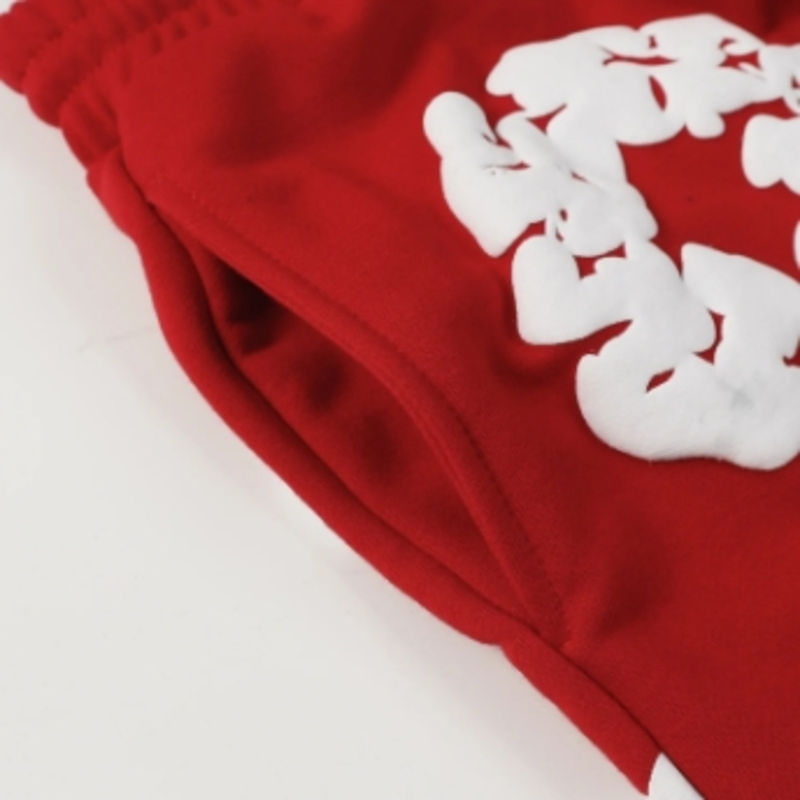 Denim Tears Men's Street Style 3D Floral Print Elastic Waist Shorts