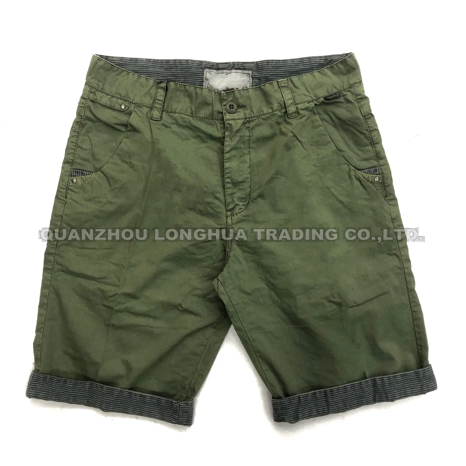 Men′ S Boy′ S Cargo Pants Shorts Trousers Apparel Cotton Garment Dye Palm