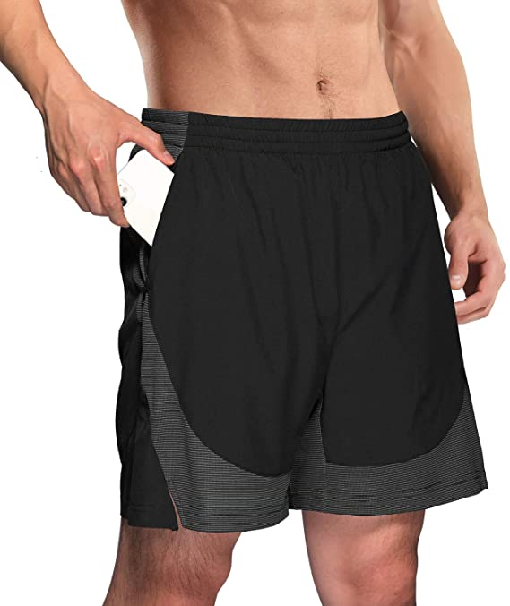 Quick Dry Running Pants Lightweight Elastic Sport Shorts for Men Athletic Gym
