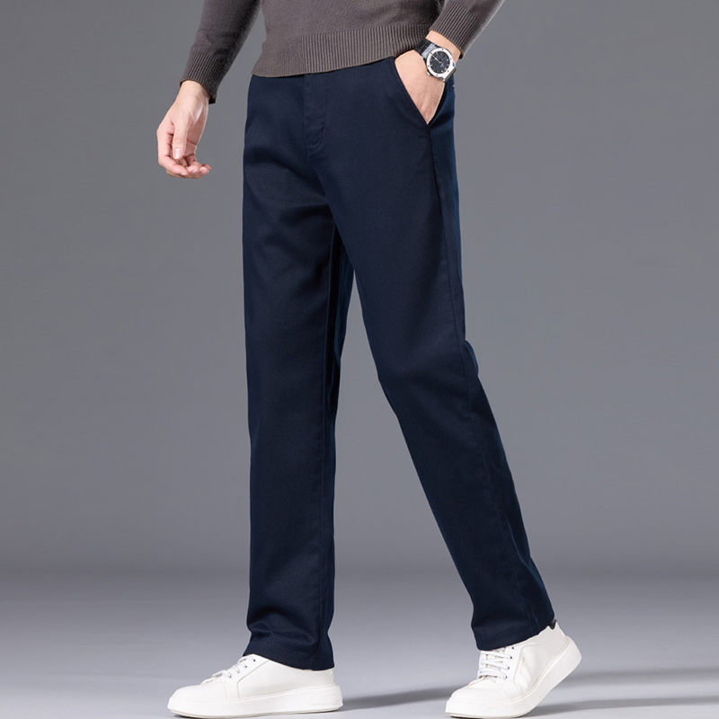 High-Quality New-Arrivals Autumn Elegant Formal Wedding-Party Slim-Fit Tailored Men's Trousers