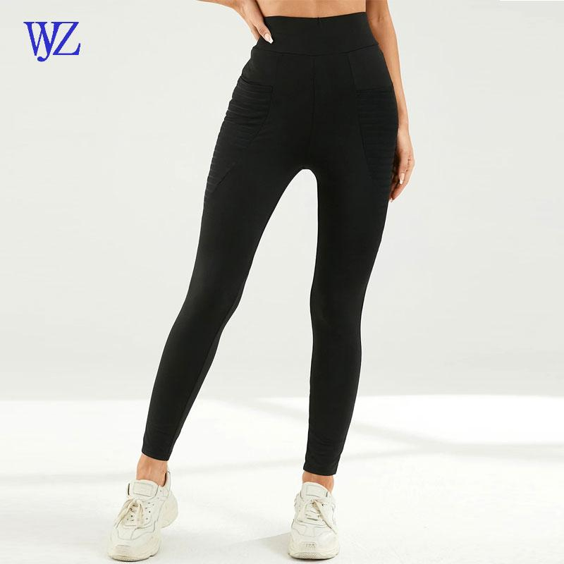 Athletic Wear Compression Pants Gym Running Yoga Tights Sport Leggings with Pocket