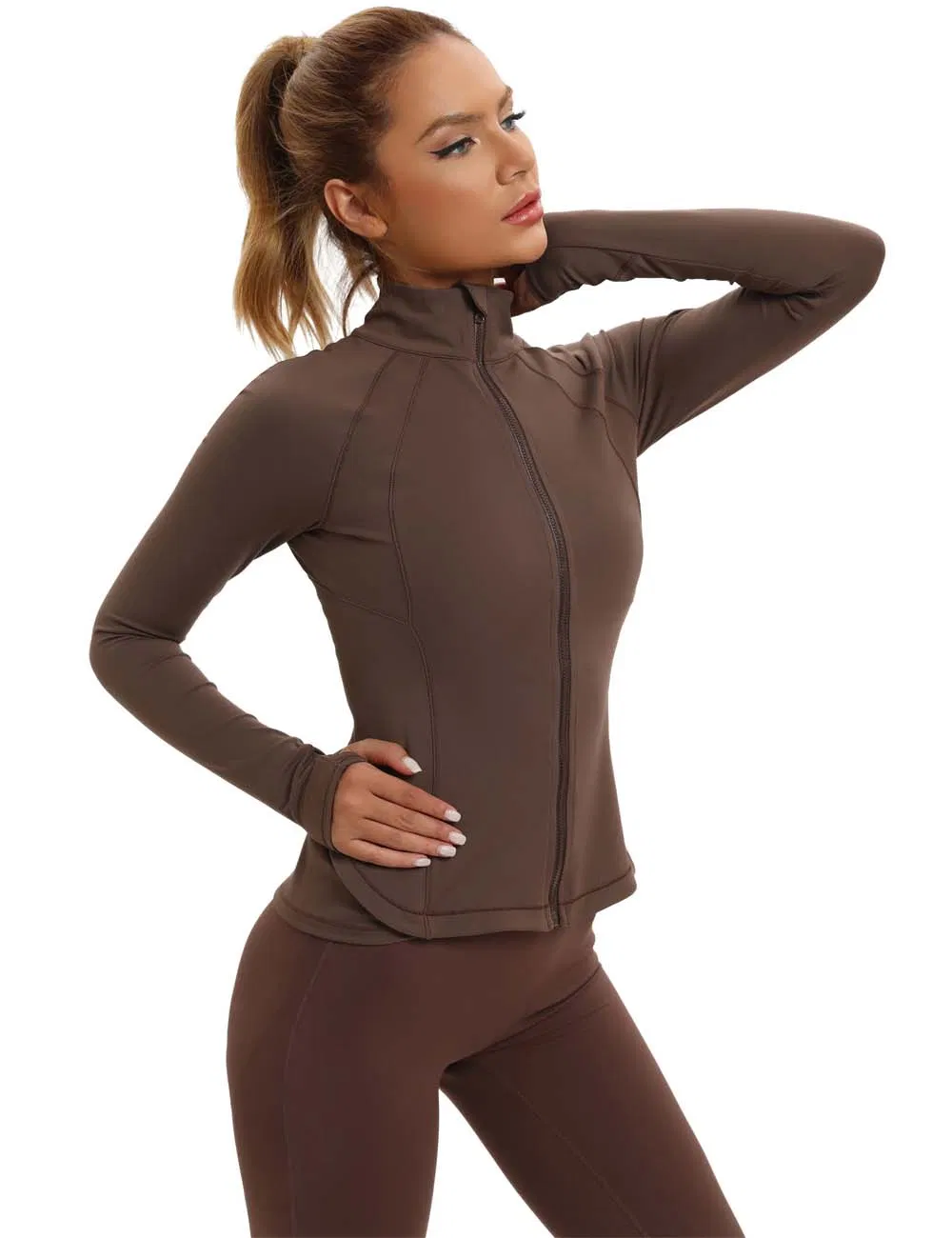 Yoga Jacket with Thumb Holes