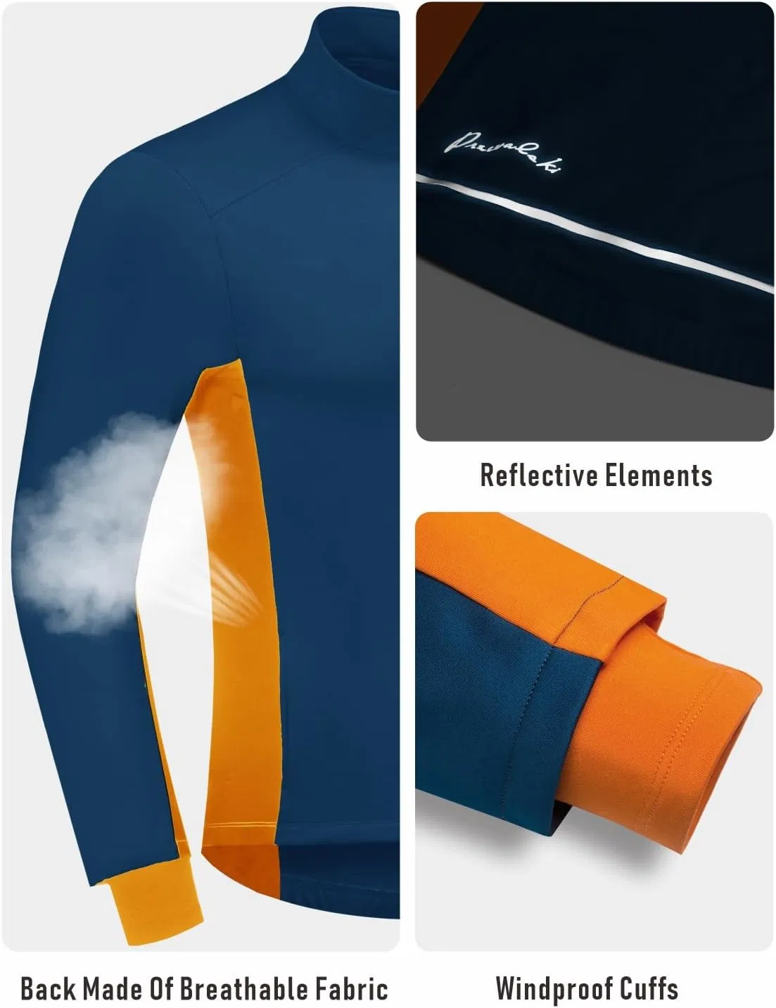 Cycling Bike Jackets for Men Winter Thermal Running Jacket Windproof Breathable Reflective Softshell Windbreaker