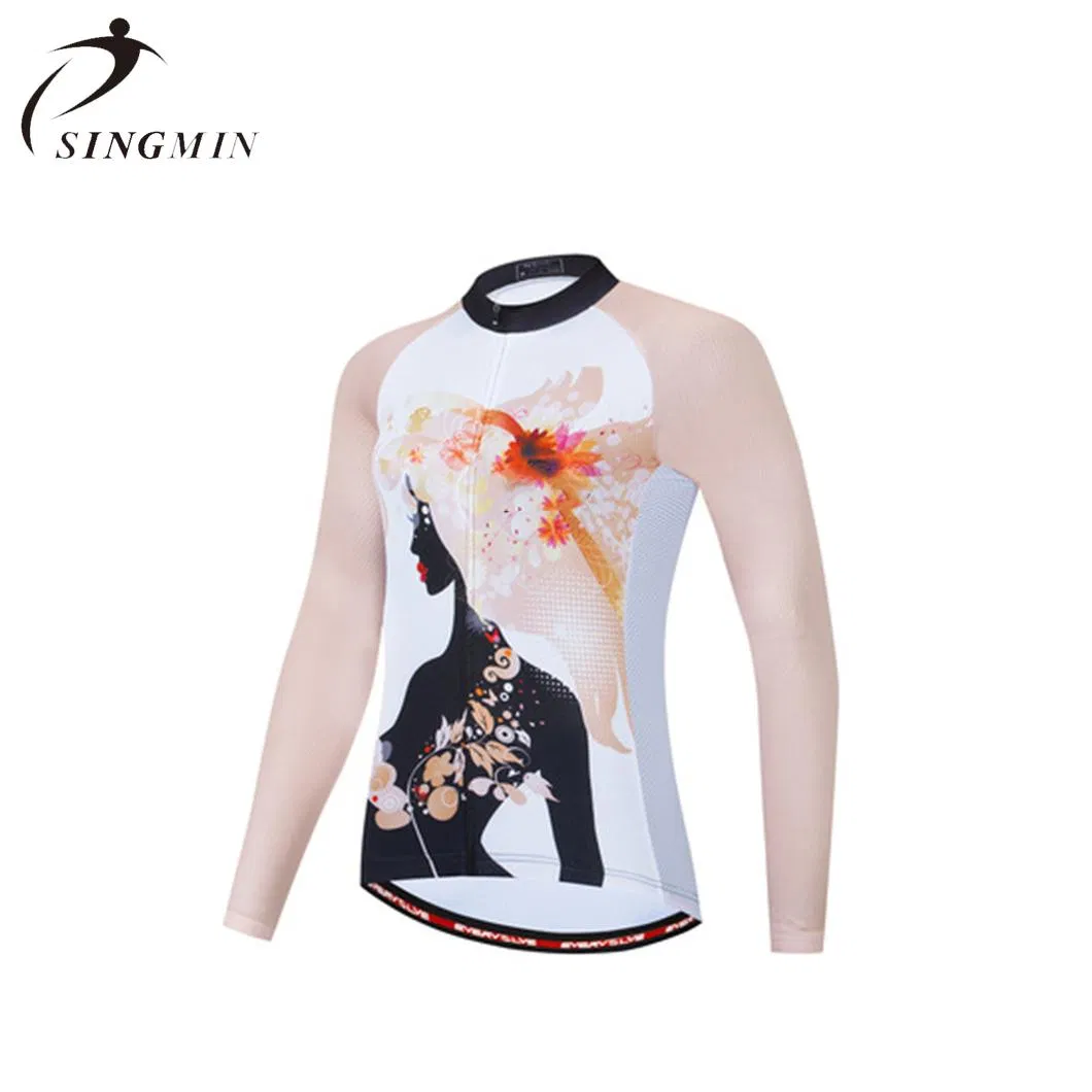 Men's Long Sleeves Elastic Bike Shirts Spring Autumn Bicycle Clothes Tops Jersey Fashion Sports Breathable Cycling Jersey