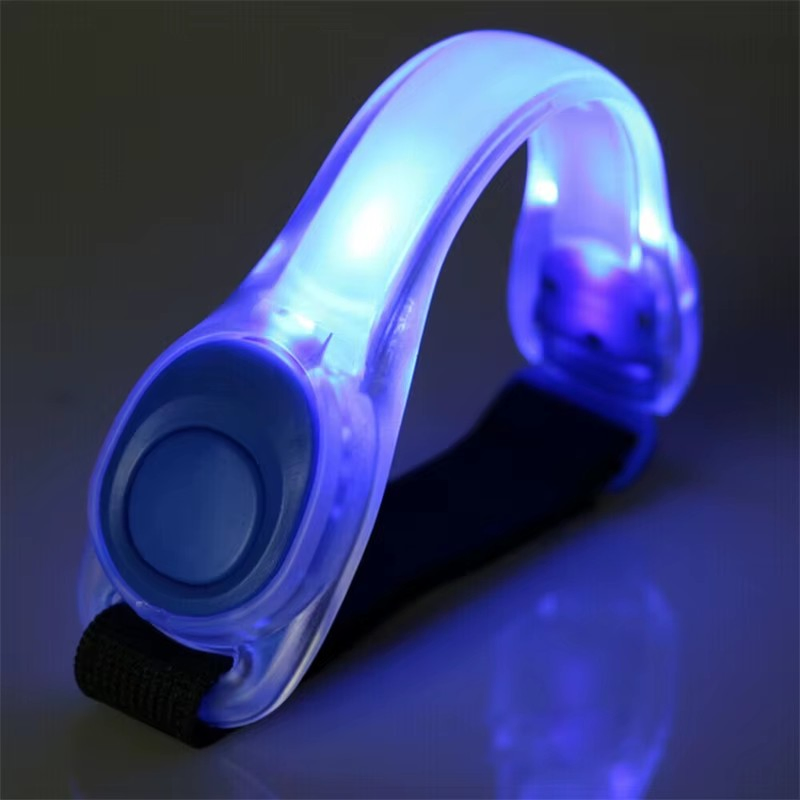 Custom Logo Outdoor Runner Safety Reflective LED Light Adjustable Armband Bracelet for Jogging Running Walker