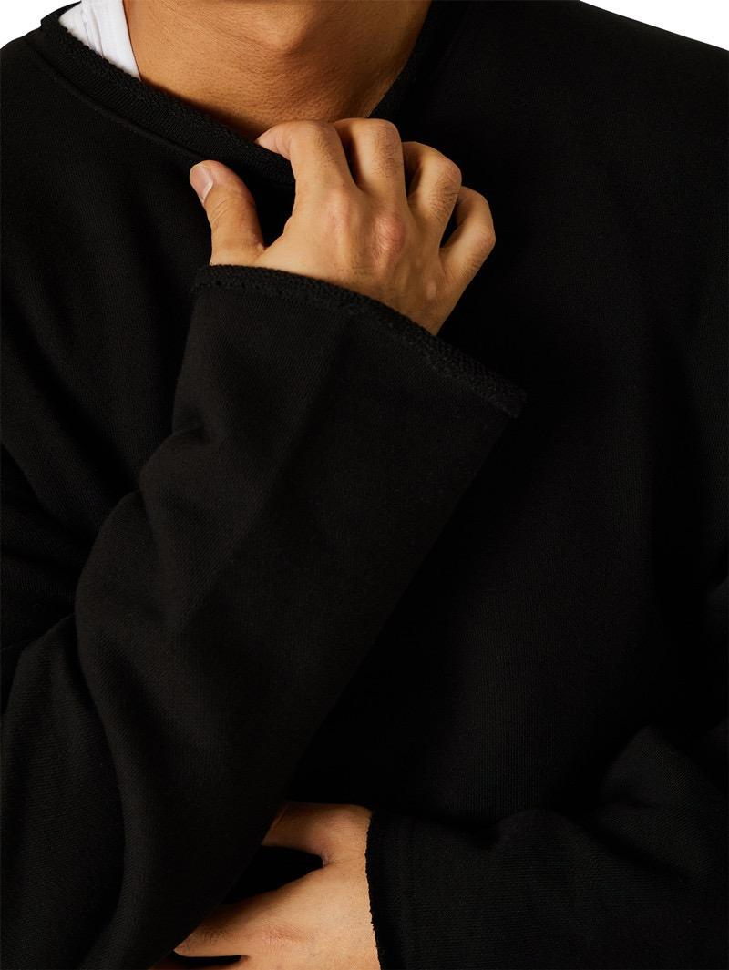 Wholesale Men's Casual Hoodies and Sweatshirts, Solid Color Running Training Loose Crewneck Sweatshirts Clothing