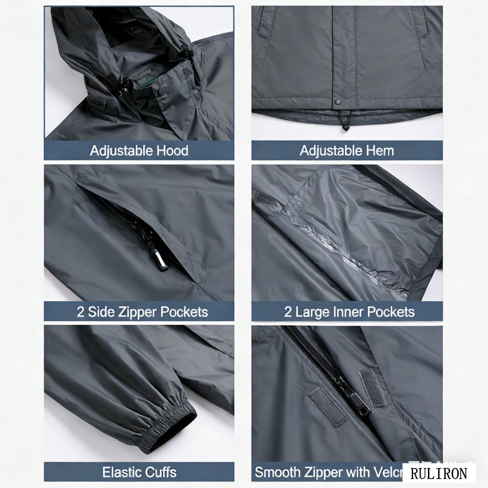 Custom Sports Packable Casual Men's Outdoor Wholesale Rain Hood Lightweight Waterproof Windbreaker Jacket for Hiking Cycling Running