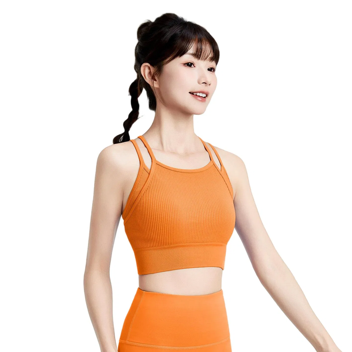 Wireless Sports Bra - Medium Support Yoga Bra with Removable Pads