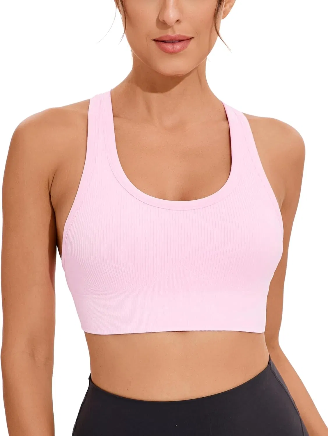 High Support Criss-Cross Back Padded Strappy for Women Sports Bras