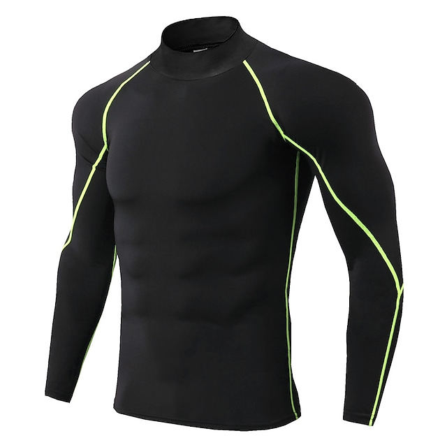 Custom Workout Athletic Gym Compression Fashion Fitness Shirt Quick Dry Long Sleeves Shirts for Men