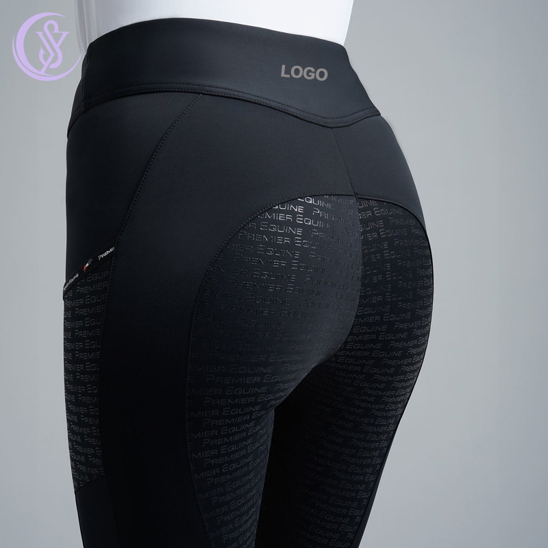Wholesale Custom Women Competition Equestrian High Waist Breeches Professional Riding Equestrian Riding Tights