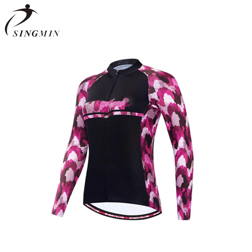 Men's Long Sleeves Elastic Bike Shirts Spring Autumn Bicycle Clothes Tops Jersey Fashion Sports Breathable Cycling Jersey