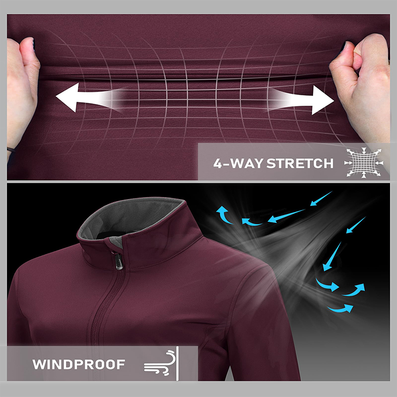 Outdoor Cycling Running Sport Tactical Windproof Waterproof Hooded Softshell Jacket for Women