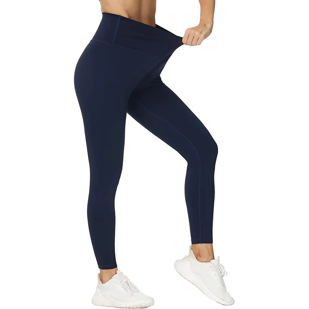 Custom Sportswear High Waist Crossover Sport Workout Yoga Pants Gym V Cut Shaped Compression Leggings for Woman