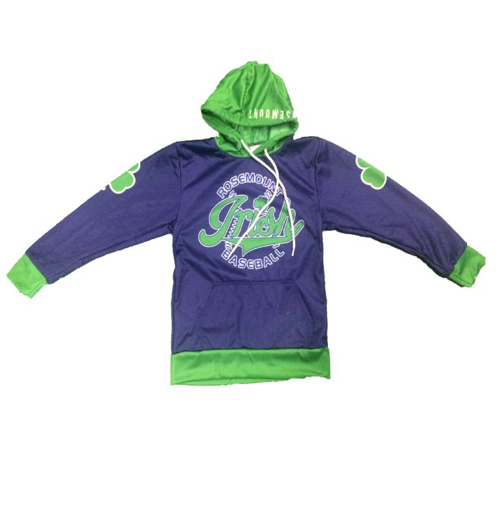 New Design Custom Sublimation 100% Polyester Plain Training Hoodie