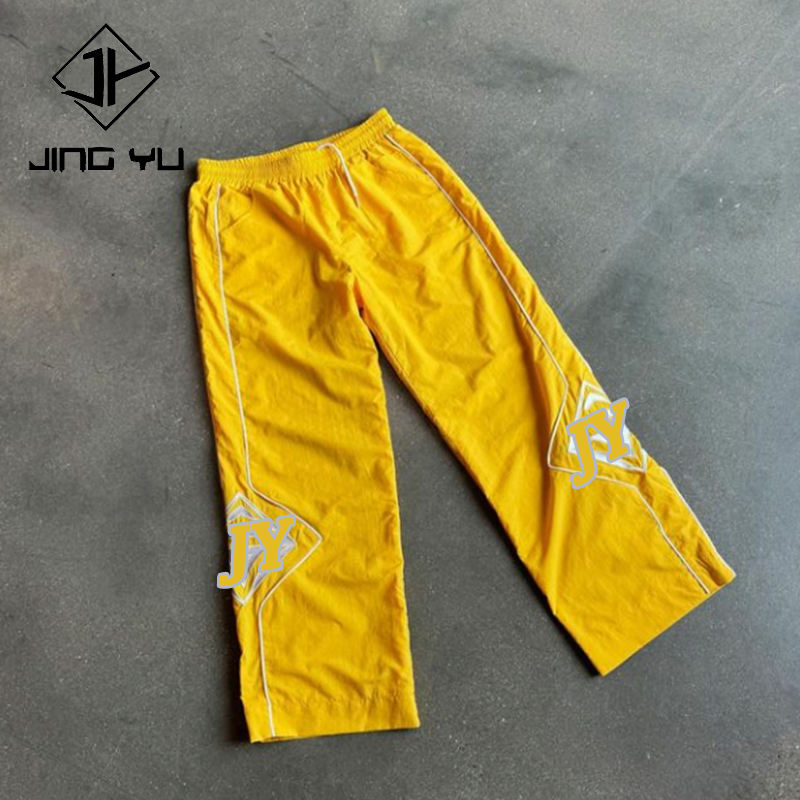 Wholesale Custom Baggy Pants Polyester Track Wide Leg Sweatpants Men Trousers