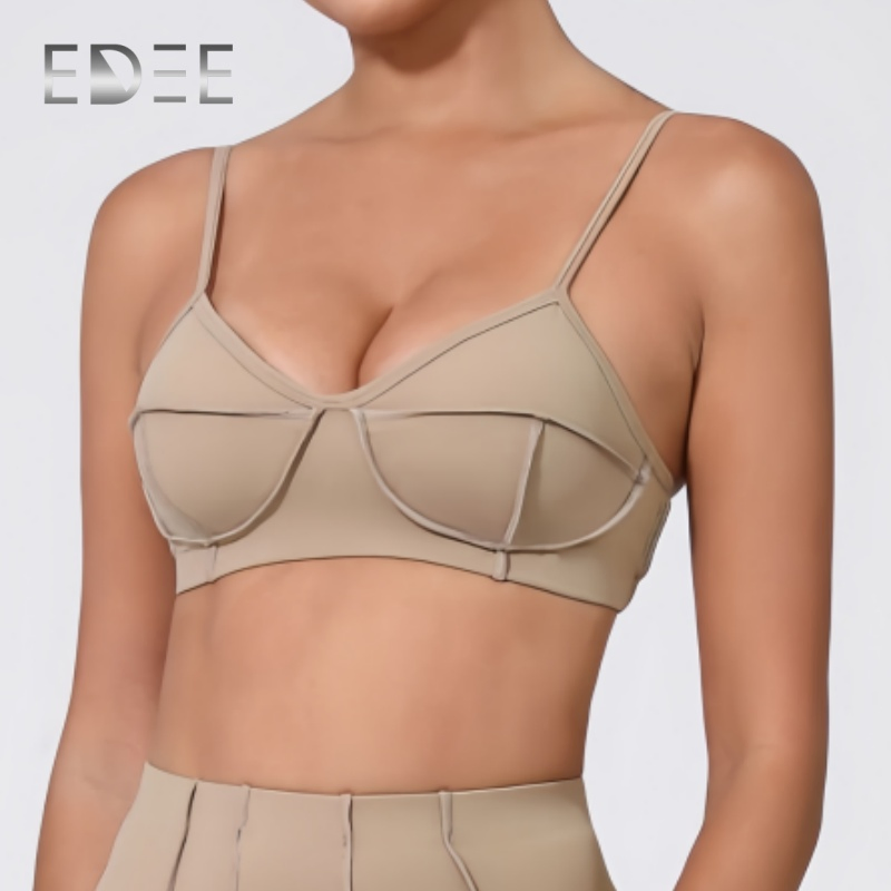 Customized Logo Strong Support Sports Bra for Yoga Workouts