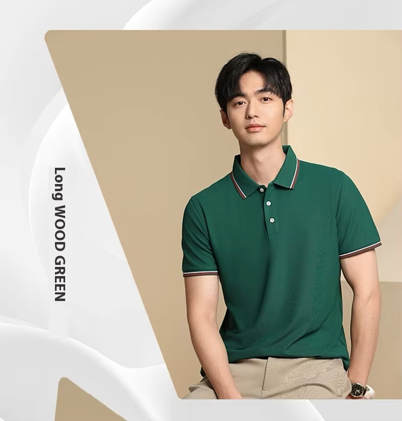 High Quality Men's Quick Dry Golf for Polo Shirts Short Sleeve Casual Workout T Shirt Performance Moisture Solid Knitted