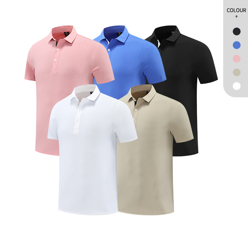 Wholesale Quick Dry Gym Polo 78%Polyester 22%Spandex Breathable Training Polo Shirts Workout Gym Sportswear for Men Fitness