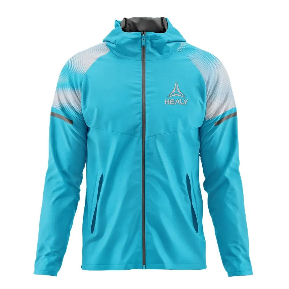 Custom Lightweight Outdoor Hiking Running Jacket Men's Plain Zip up Hooded Waterproof Windbreaker Jacket Unisex