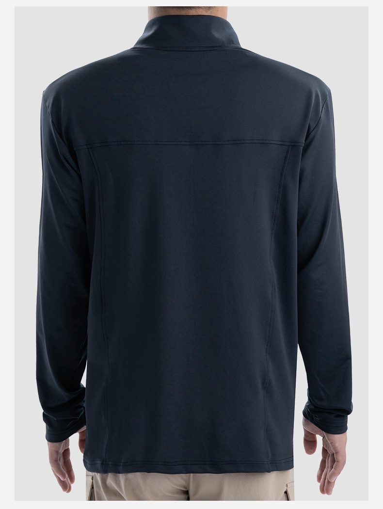 Men Full Zip Sweatshirt Mock Neck Lightweight Jacket Basic Running Sweatshirt Casual Plain Soft Jacket with Pocket