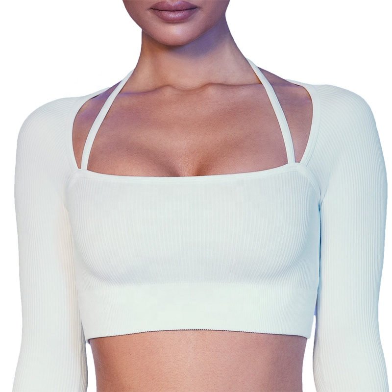 Wholesale Scrunch Butt Gym Ribbed Sportswear Matching Activewear Sports Bra Shorts Yoga Wear Leggings Set for Women