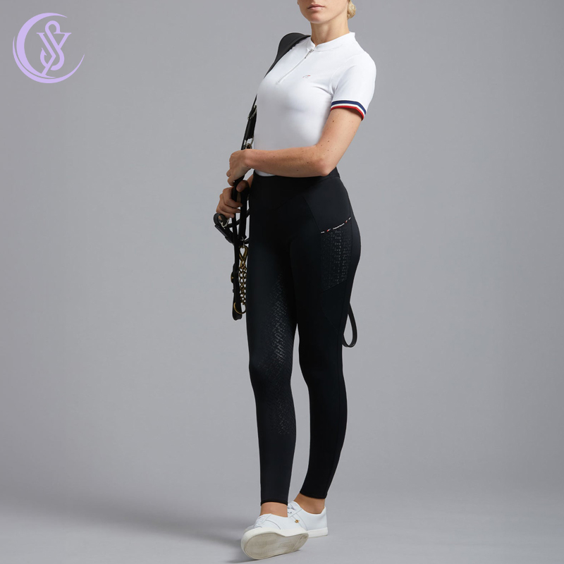 Wholesale Custom Women Competition Equestrian High Waist Breeches Professional Riding Equestrian Riding Tights