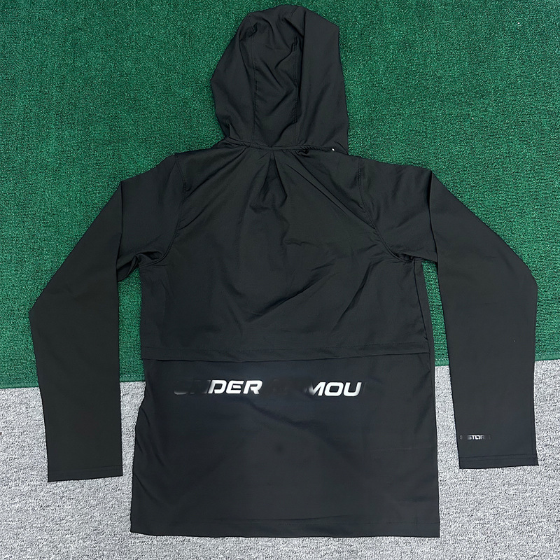 Soccer Men's Lightweight Windbreaker Jacket Hooded Outdoor Sports Jacket for Hiking Cycling Running Breathable Tracksuit